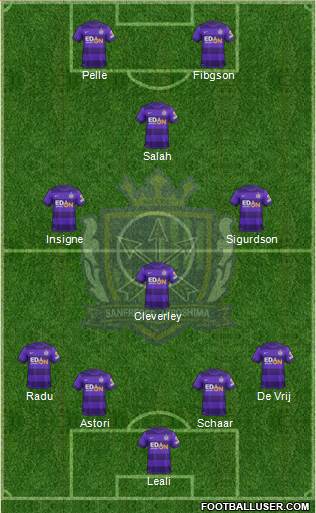 Sanfrecce Hiroshima Formation 2014
