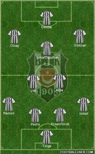 Besiktas JK Formation 2014
