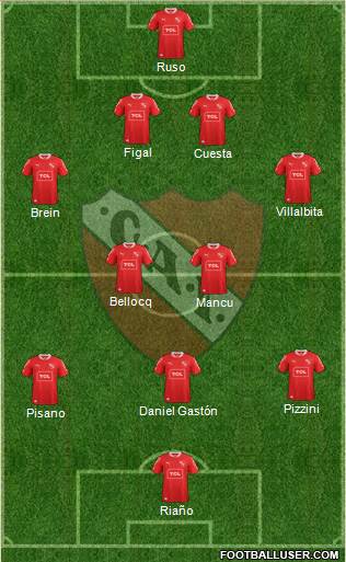 Independiente Formation 2014