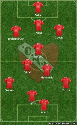 Independiente Formation 2014