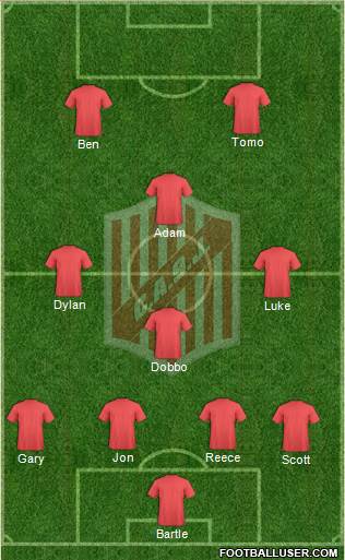 9 de Julio Formation 2014