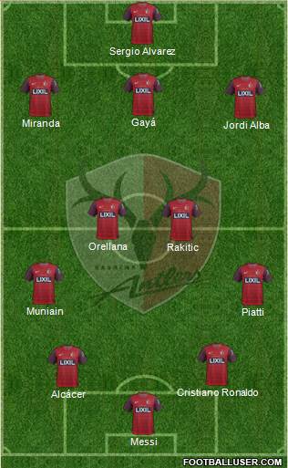 Kashima Antlers Formation 2014