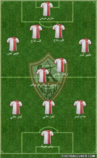 Zamalek Sporting Club Formation 2014