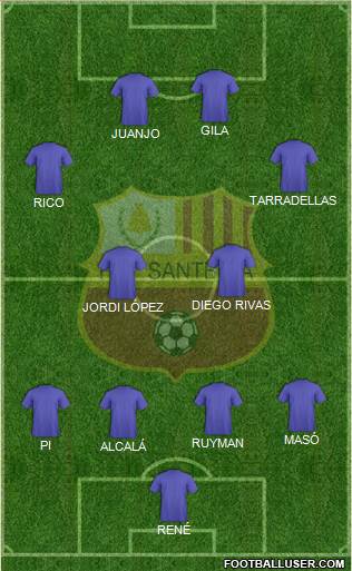 F.C. Santboiá Formation 2014