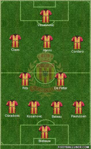 Yellow Red KV Mechelen Formation 2014