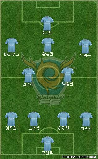 Daegu FC Formation 2014