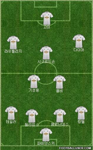 Swansea City Formation 2014