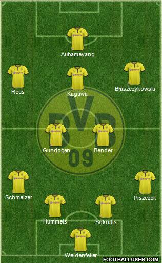 Borussia Dortmund Formation 2014