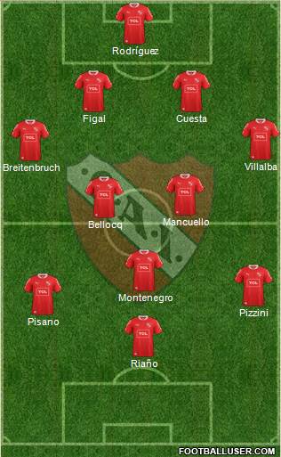 Independiente Formation 2014