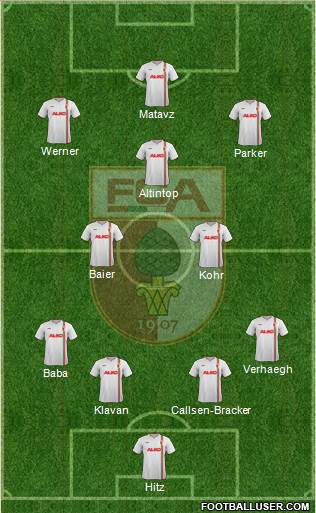 FC Augsburg Formation 2014
