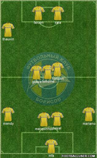 BATE Borisov Formation 2014
