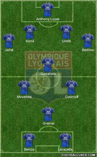 Olympique Lyonnais Formation 2014