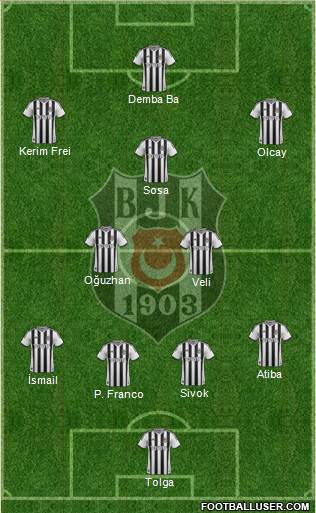Besiktas JK Formation 2014