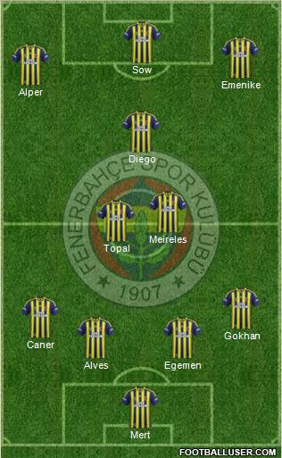 Fenerbahçe SK Formation 2014