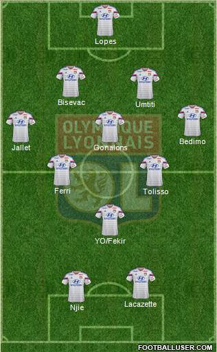 Olympique Lyonnais Formation 2014