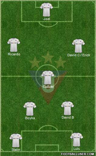 LDU de Quito Formation 2014