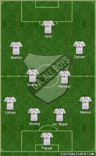 All Boys Formation 2014