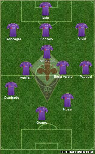 Fiorentina Formation 2014