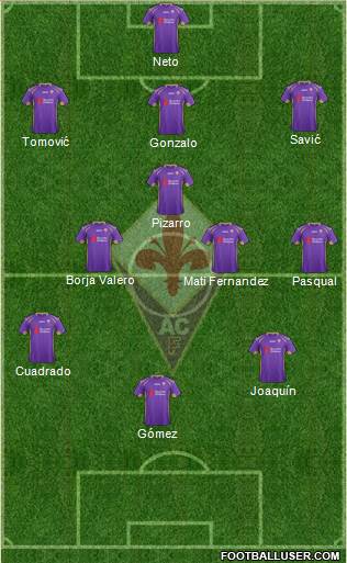 Fiorentina Formation 2014
