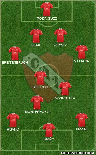 Independiente Formation 2014