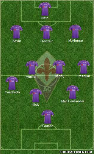 Fiorentina Formation 2014