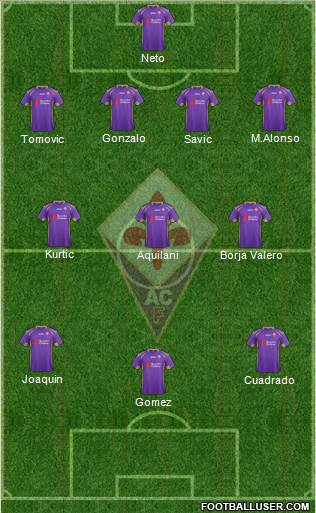 Fiorentina Formation 2014