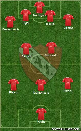 Independiente Formation 2014