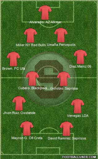 CD Saprissa Formation 2014