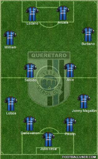 Club de Fútbol Gallos Blancos Formation 2014