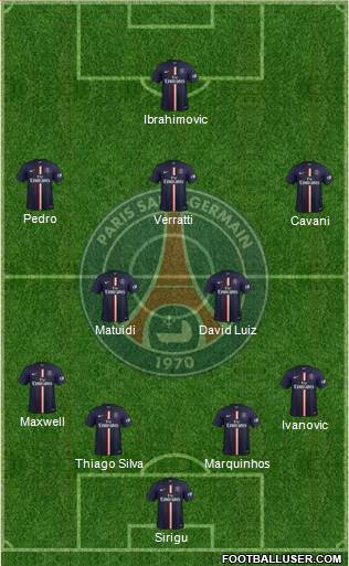 Paris Saint-Germain Formation 2014
