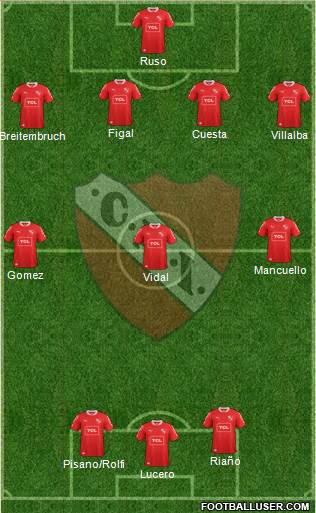 Independiente Formation 2014