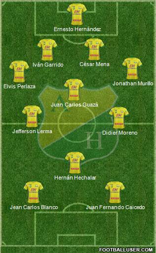 CD Atlético Huila Formation 2014