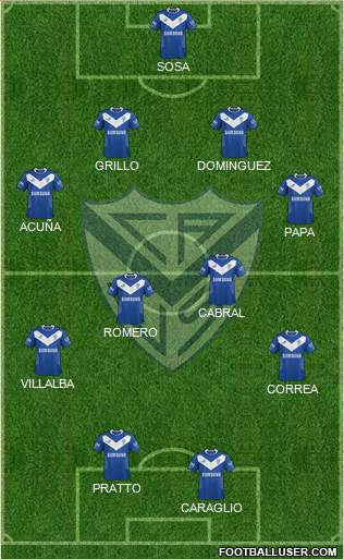 Vélez Sarsfield Formation 2014