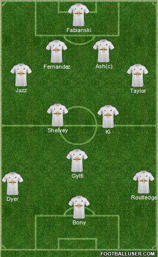 Swansea City Formation 2014