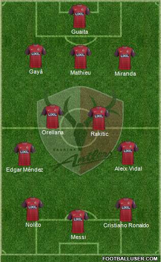 Kashima Antlers Formation 2014