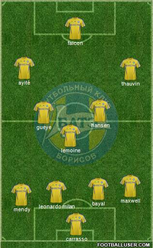 BATE Borisov Formation 2014