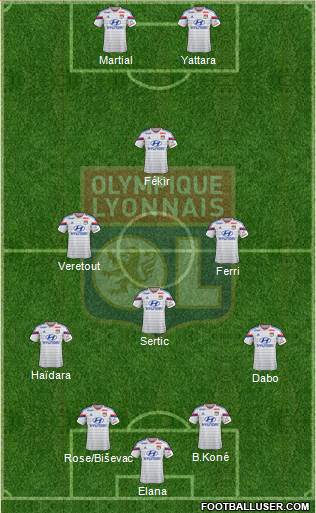 Olympique Lyonnais Formation 2014