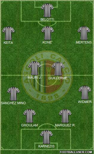 Ascoli football formation