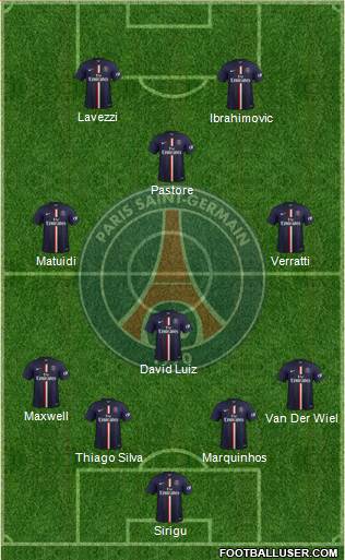 Paris Saint-Germain Formation 2014