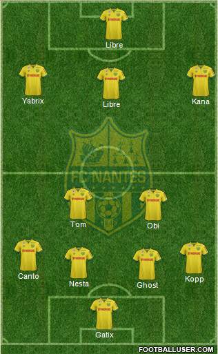 FC Nantes Formation 2014