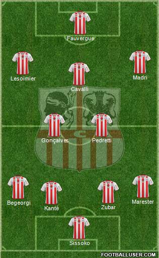 Athletic Club Ajaccien Football Formation 2014