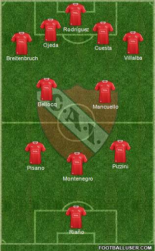 Independiente Formation 2014