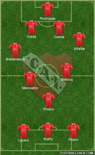 Independiente Formation 2014