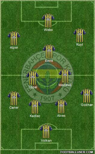 Fenerbahçe SK Formation 2014