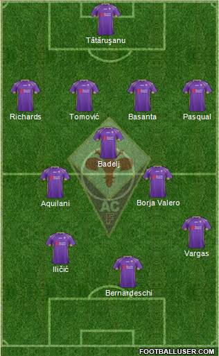 Fiorentina Formation 2014