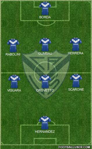 Vélez Sarsfield Formation 2014
