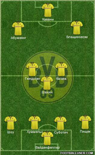 Borussia Dortmund Formation 2014