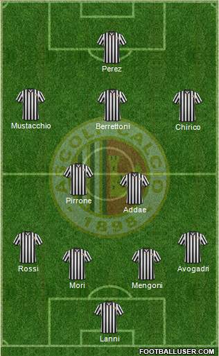 Ascoli 4-2-3-1 football formation