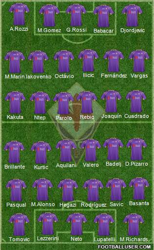 Fiorentina Formation 2014