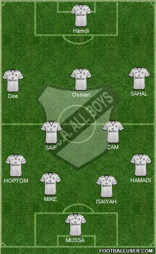 All Boys Formation 2014